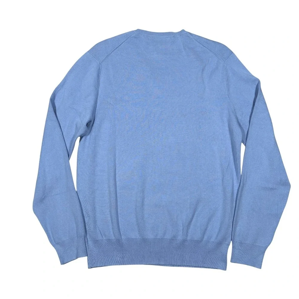 Polo Ralph Lauren The Pima Cotton Sweater Men's L V-Neck Pullover Pony Preppy